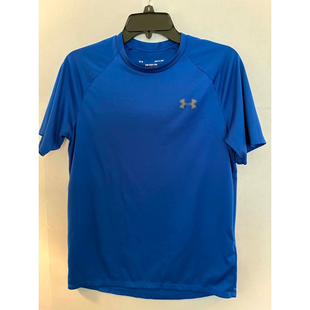 Under Armour Tech Tee Mens Small Blue Short Sleeve Athletic Performance Shirt